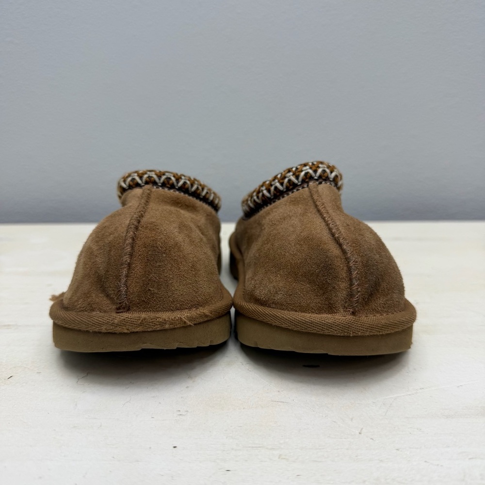Ugg Brown Suede Kids Tasman Slippers Size 9 - Picture 4 of 9